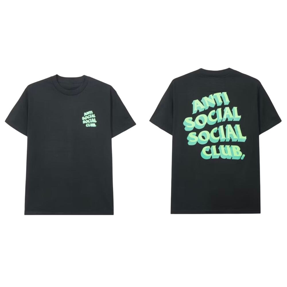 Anti Social Social Club Popcorn Short Sleeve Tee Shirt - Black